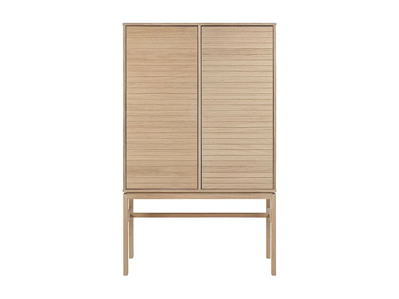 Linley Vitrinenschrank 2 Türen Eichenfurnier.