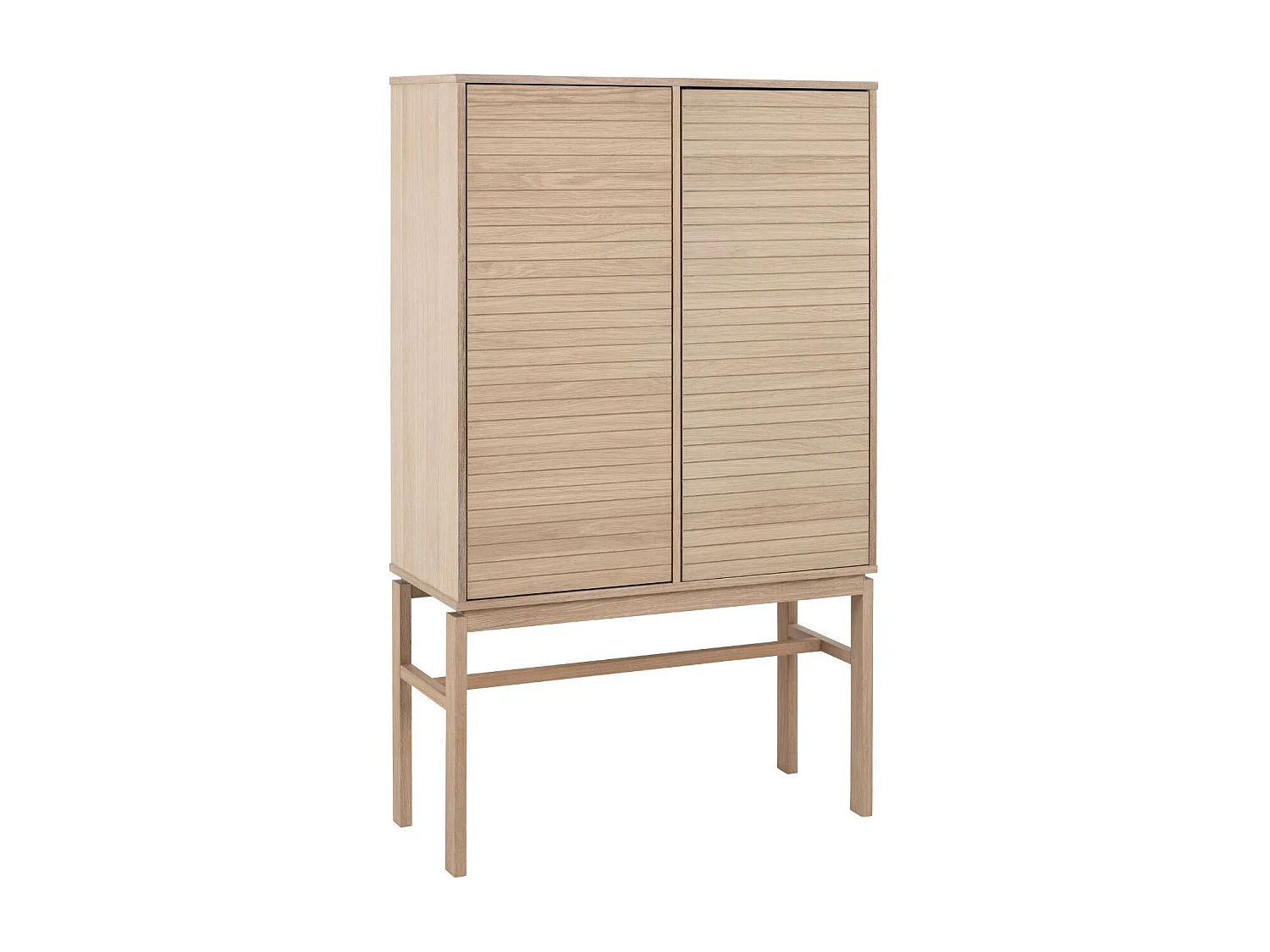 Linley Vitrinenschrank 2 Türen Eichenfurnier.