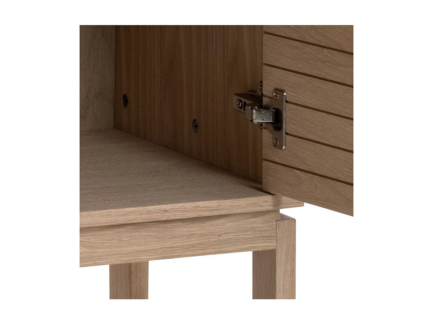 Linley Vitrinenschrank 2 Türen Eichenfurnier.