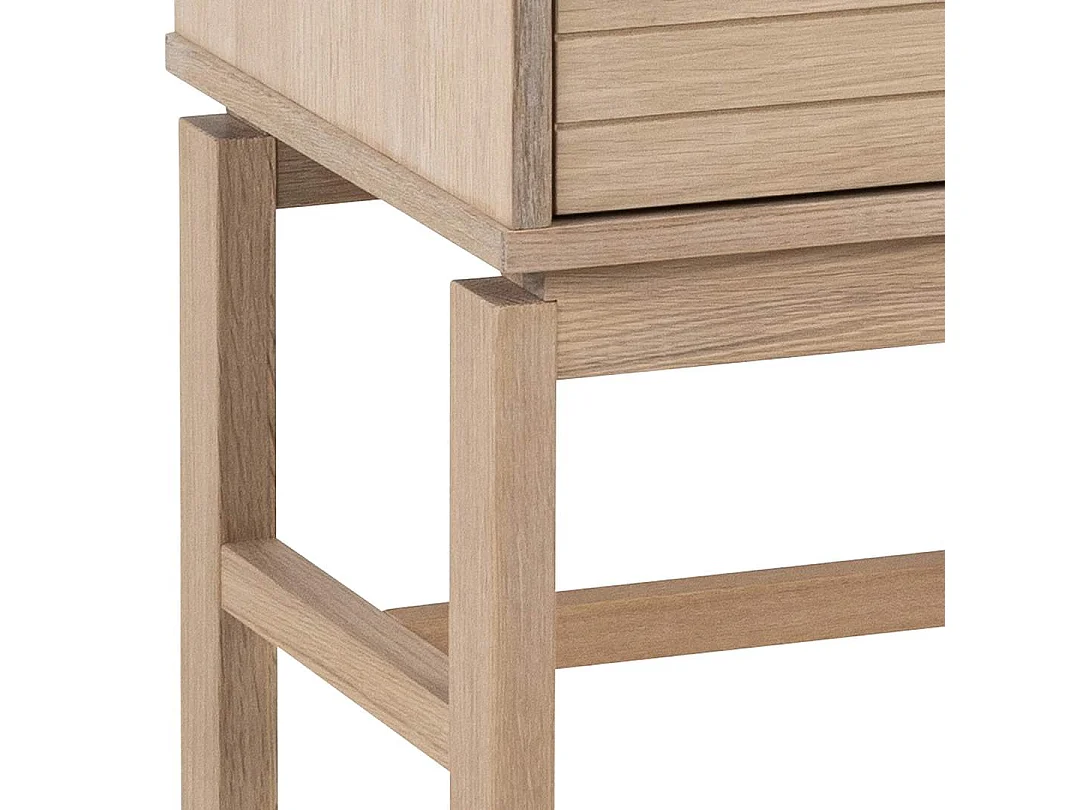 Linley Vitrinenschrank 2 Türen Eichenfurnier.