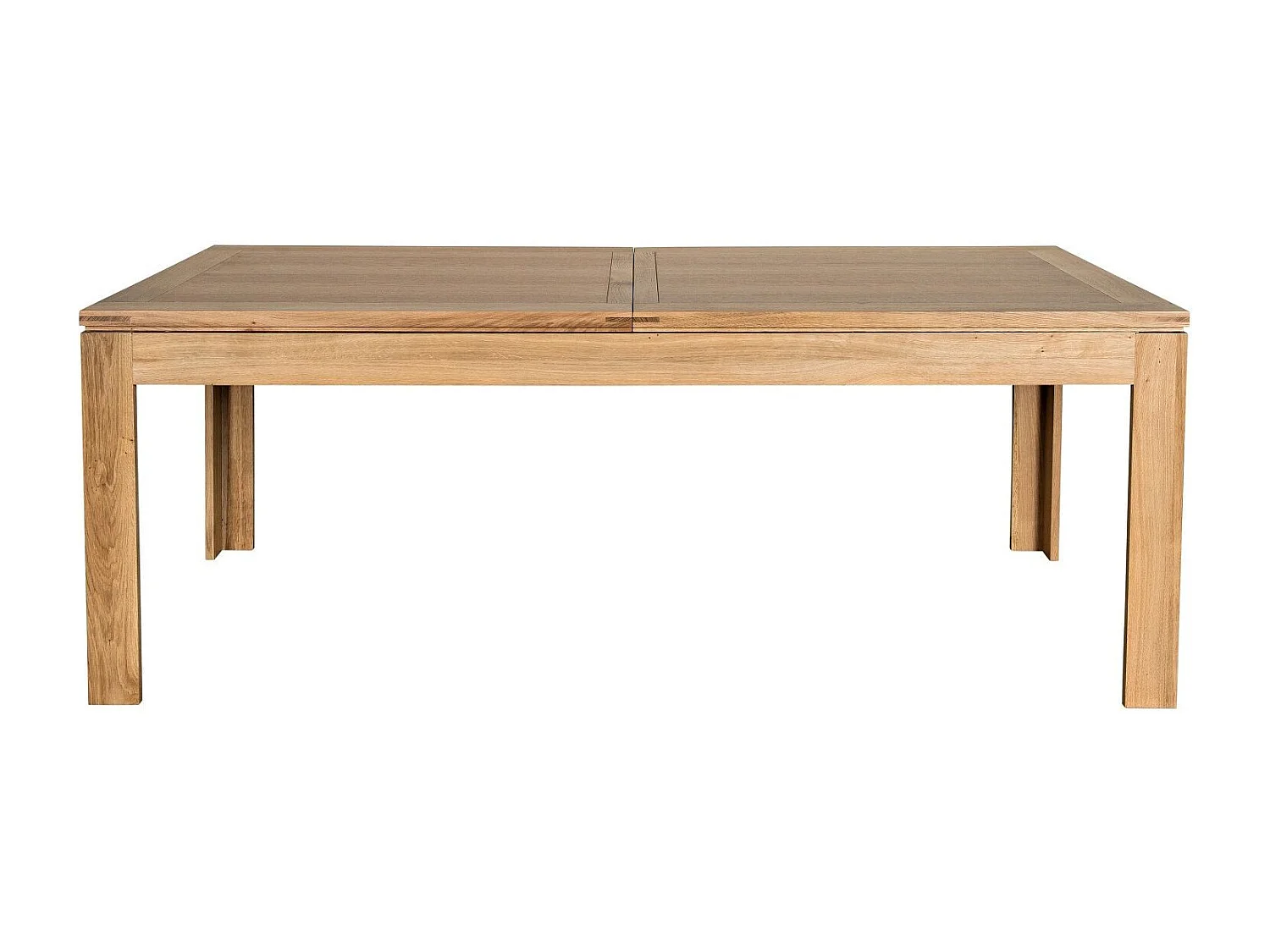 Table à allonges centrales bois chêne clair massif L200/280 - BOSTON