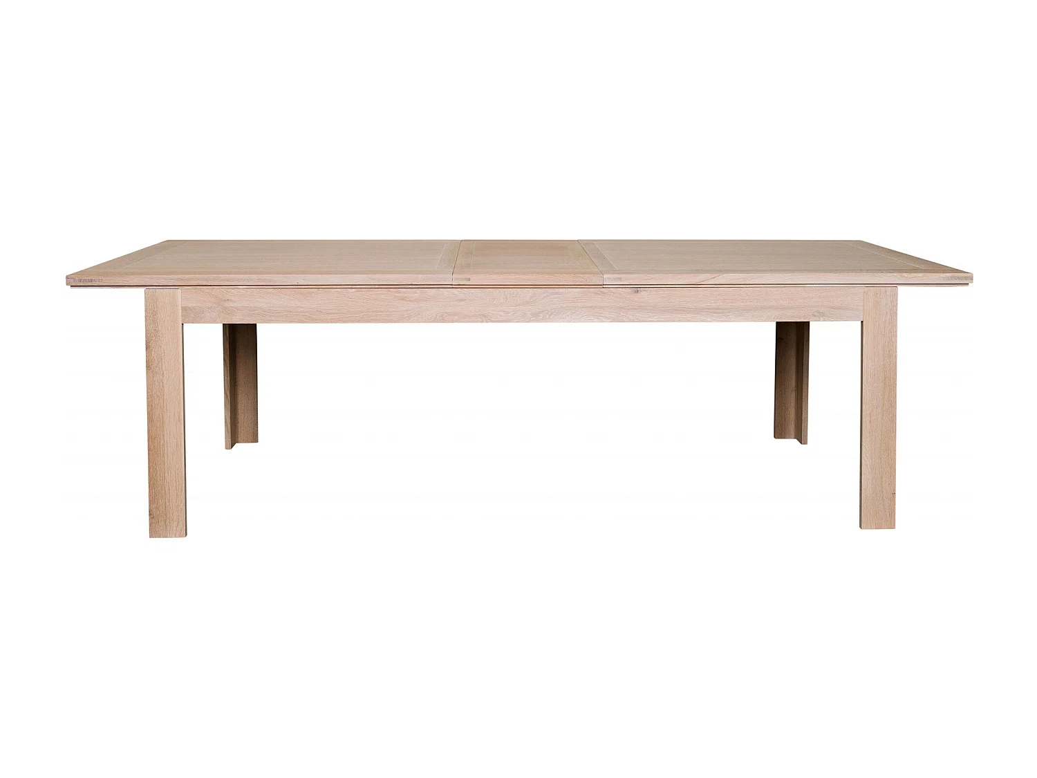 Table moderne extensible en chêne blanchi L160/240 - BOSTON