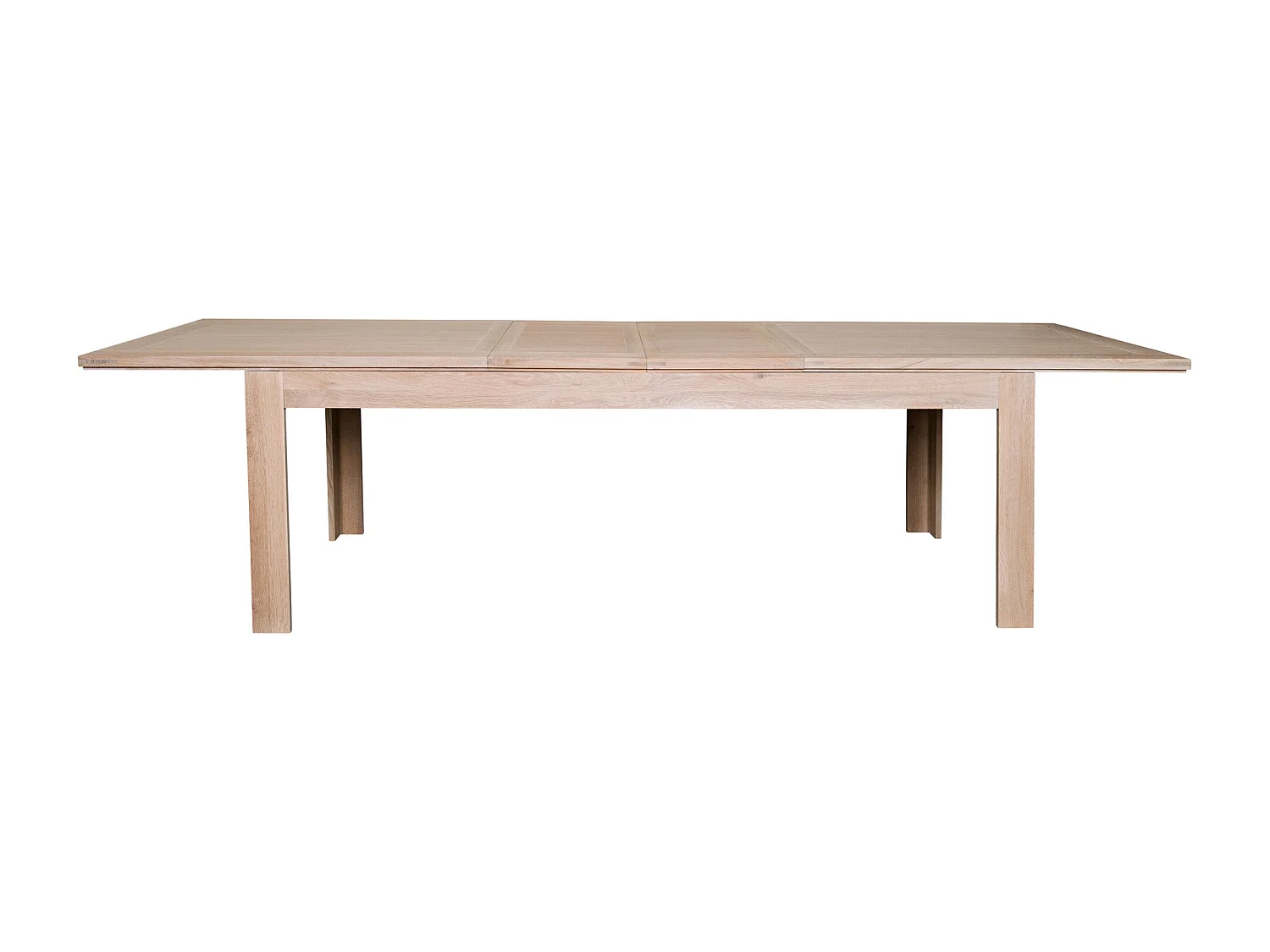 Table moderne extensible en chêne blanchi L160/240 - BOSTON