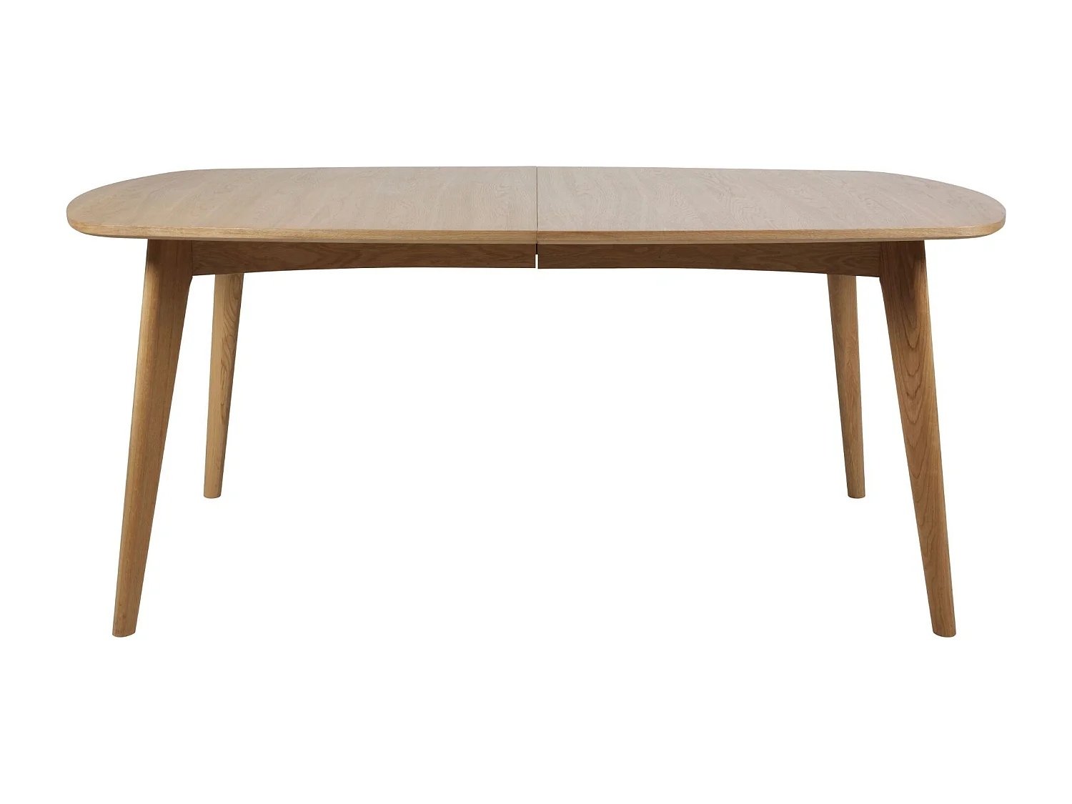 Table à manger ovale en bois + 2 allonges 8/12 places L180/270 - MARTINE