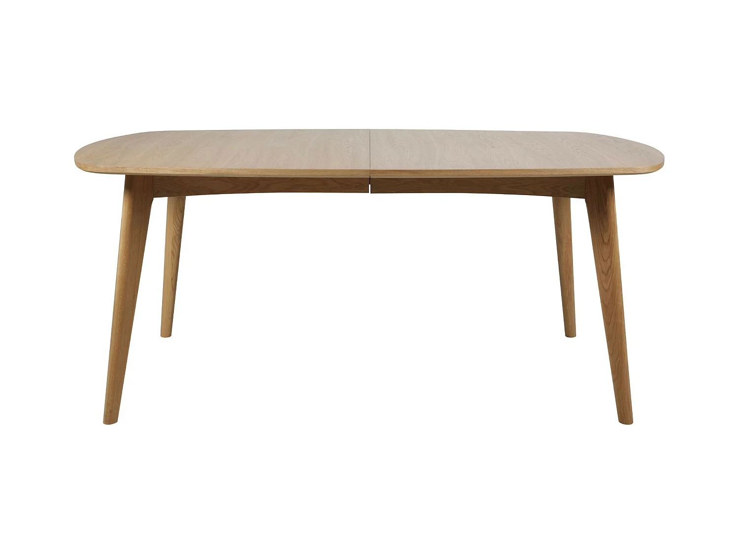 Table à manger ovale en bois + 2 allonges 8/12 places L180/270 - MARTINE