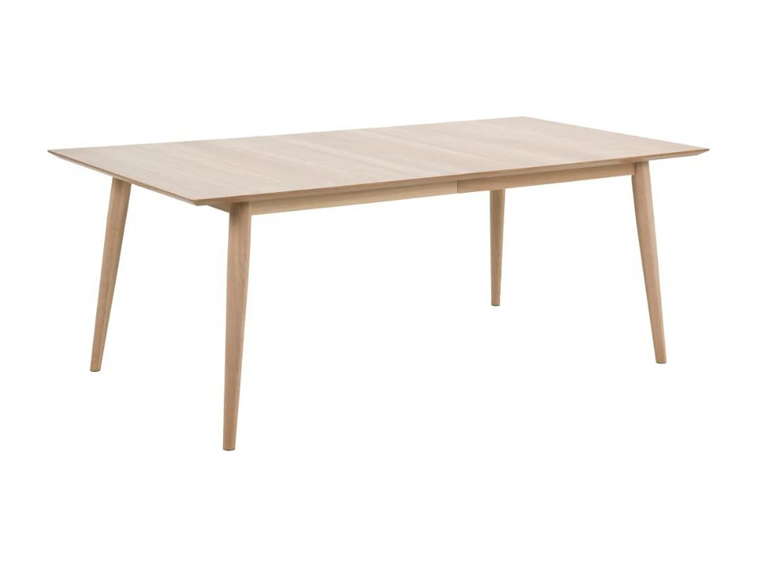 Table à manger extensible en chêne blanchi 8 à 14 couverts L200/300 - CENTIOR