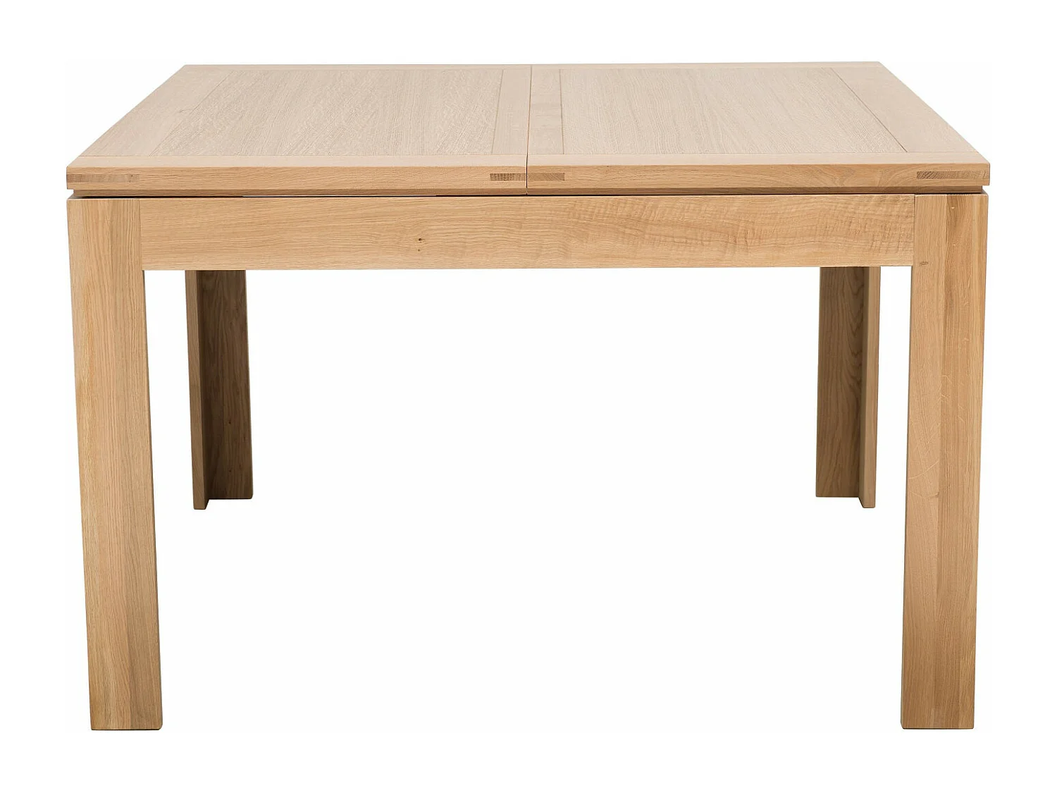 Table carrée extensible bois chêne clair massif L140/200 - BOSTON