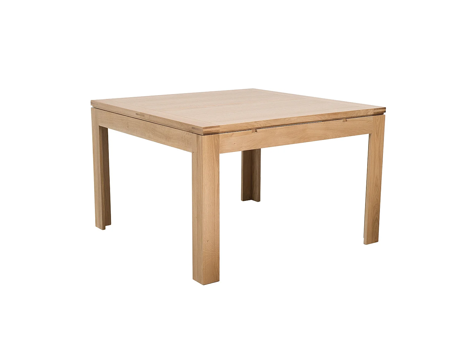 Table carrée extensible bois chêne clair massif L140/200 - BOSTON