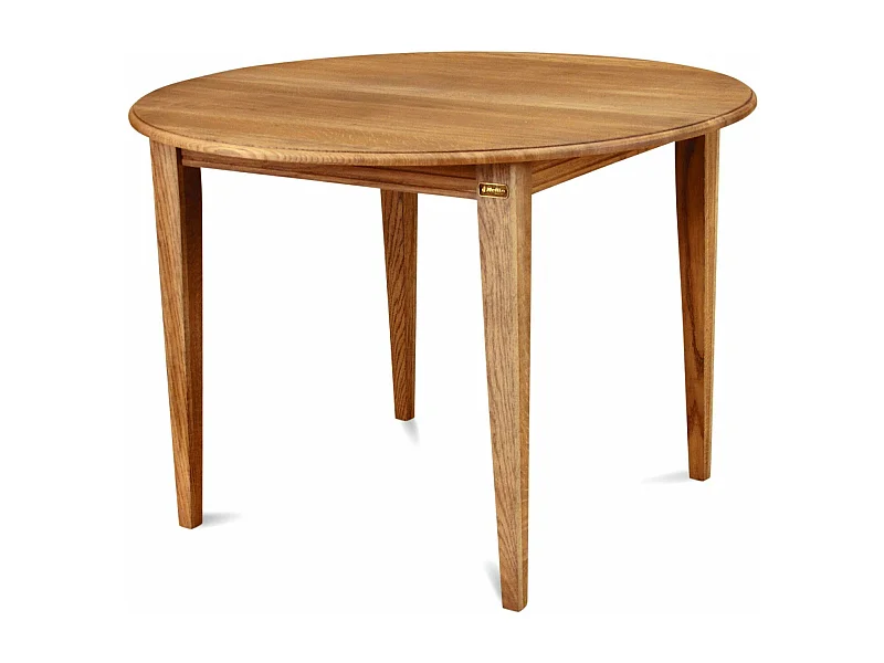 Table ronde extensible bois chêne moyen massif D115 - VICTORIA