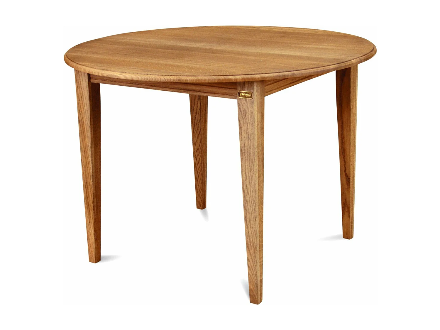 Table ronde extensible bois chêne moyen massif D115 - VICTORIA
