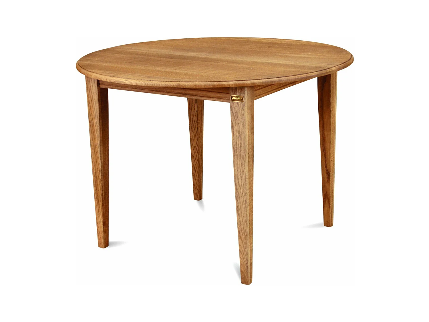 Table ronde extensible bois chêne moyen massif D115 - VICTORIA