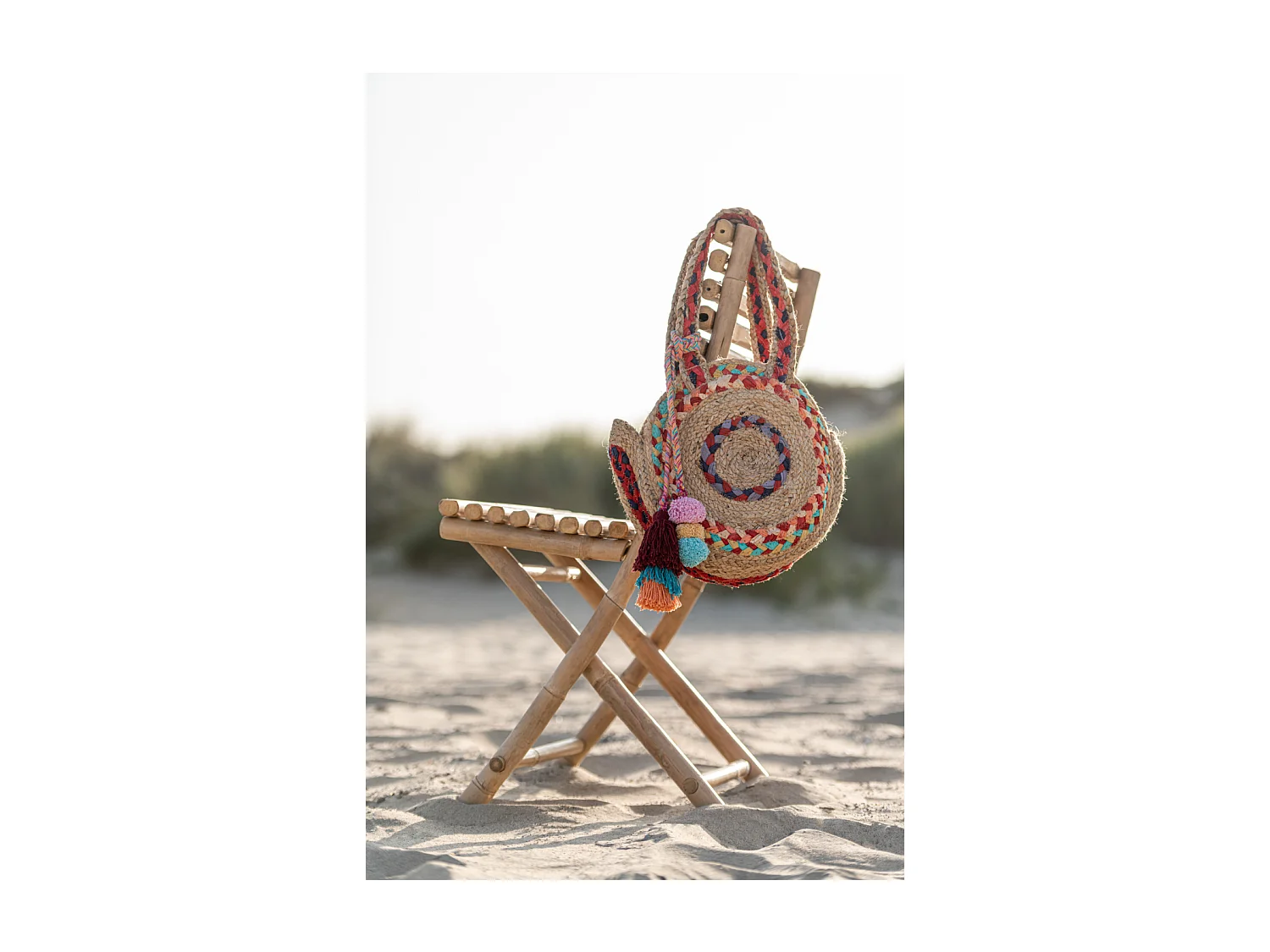 Chaises de jardin pliables en bambou (lot de 2) - NARA