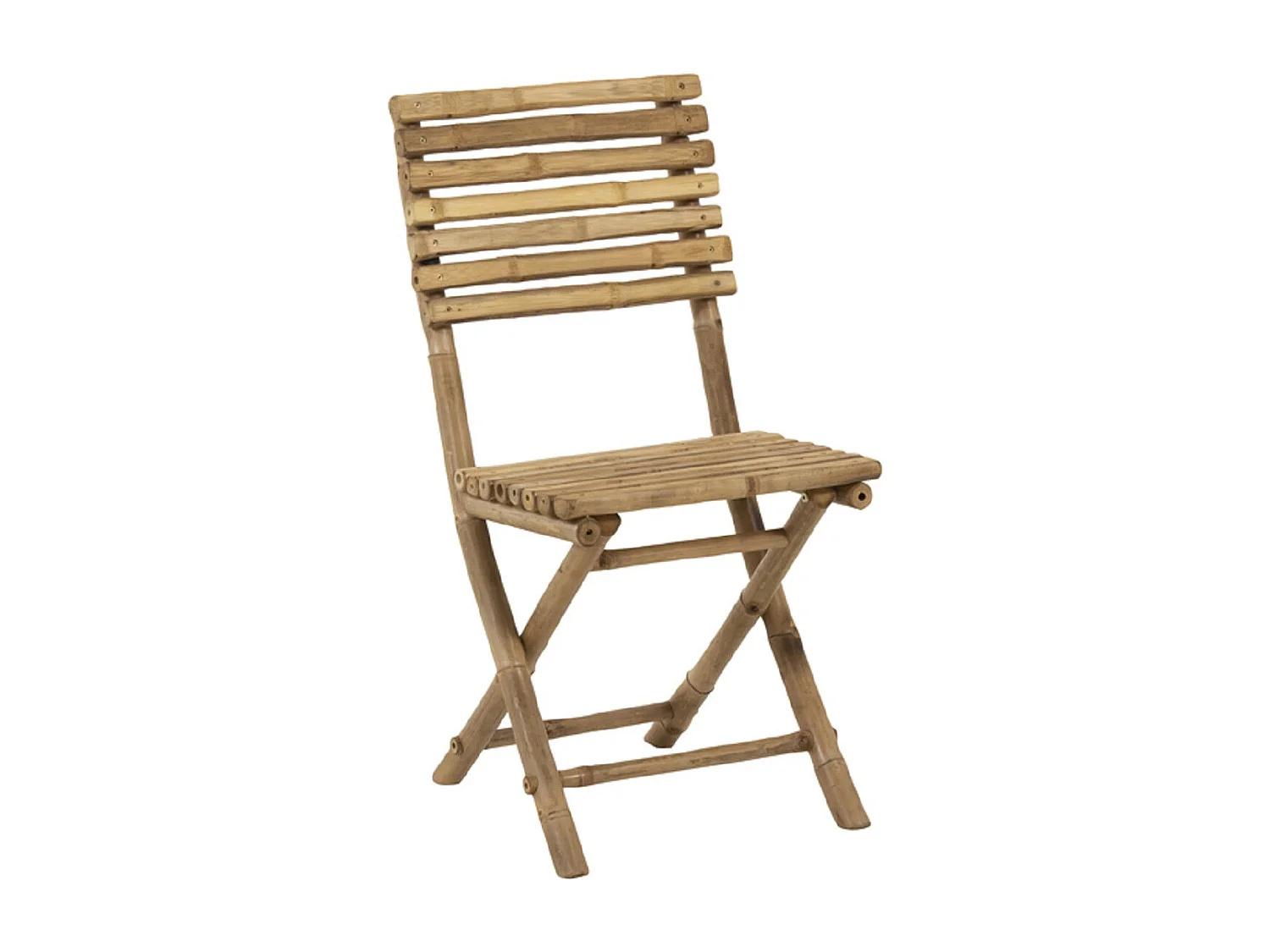 Chaises de jardin pliables en bambou (lot de 2) - NARA