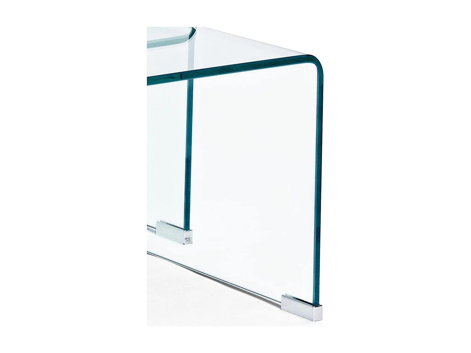 Tables basses gigognes contemporaines en verre L110 (set de 3) - IDORA