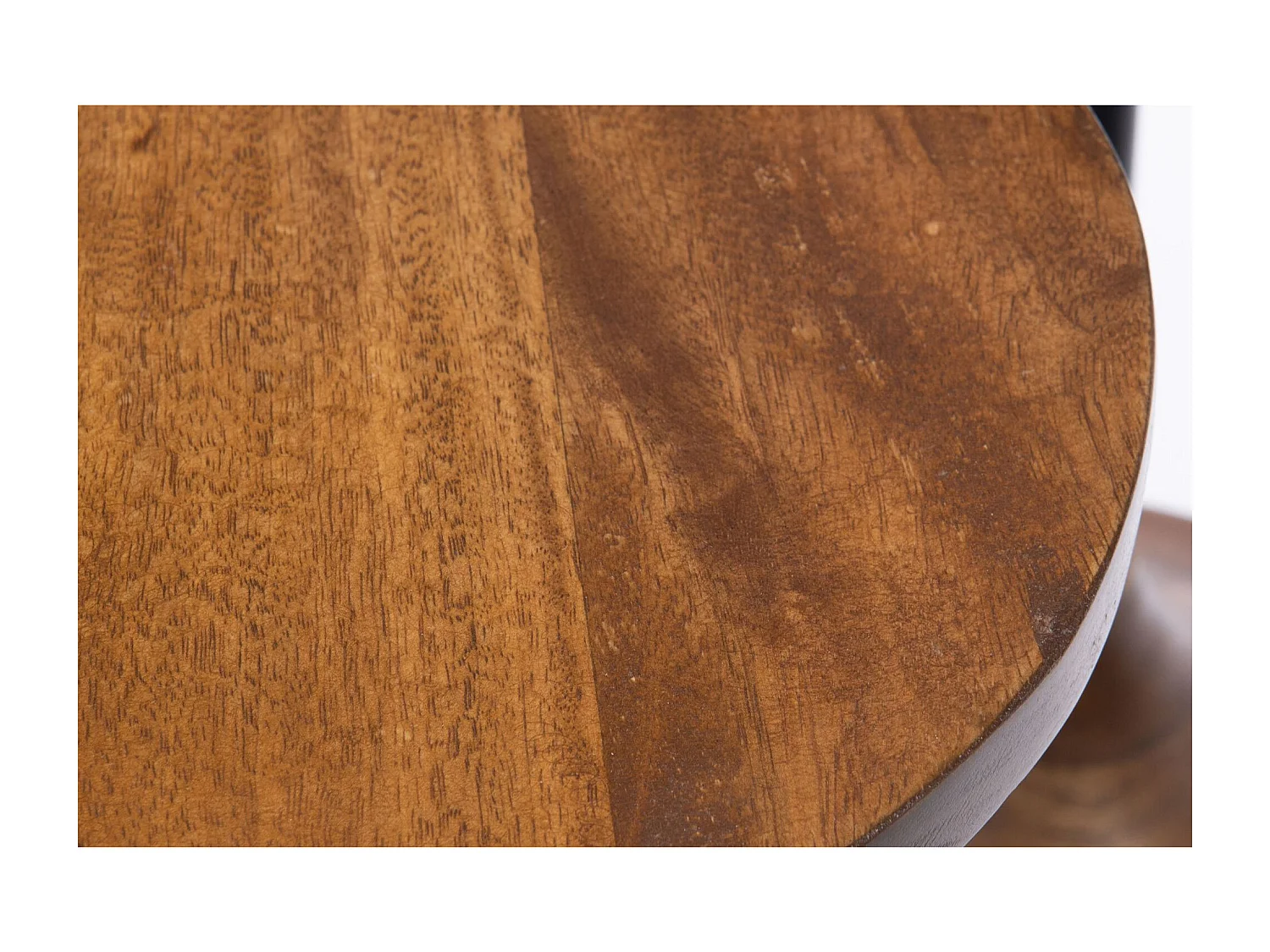 Bouts de canapés gigognes en manguier et métal D30 (set de 2) - GAIA