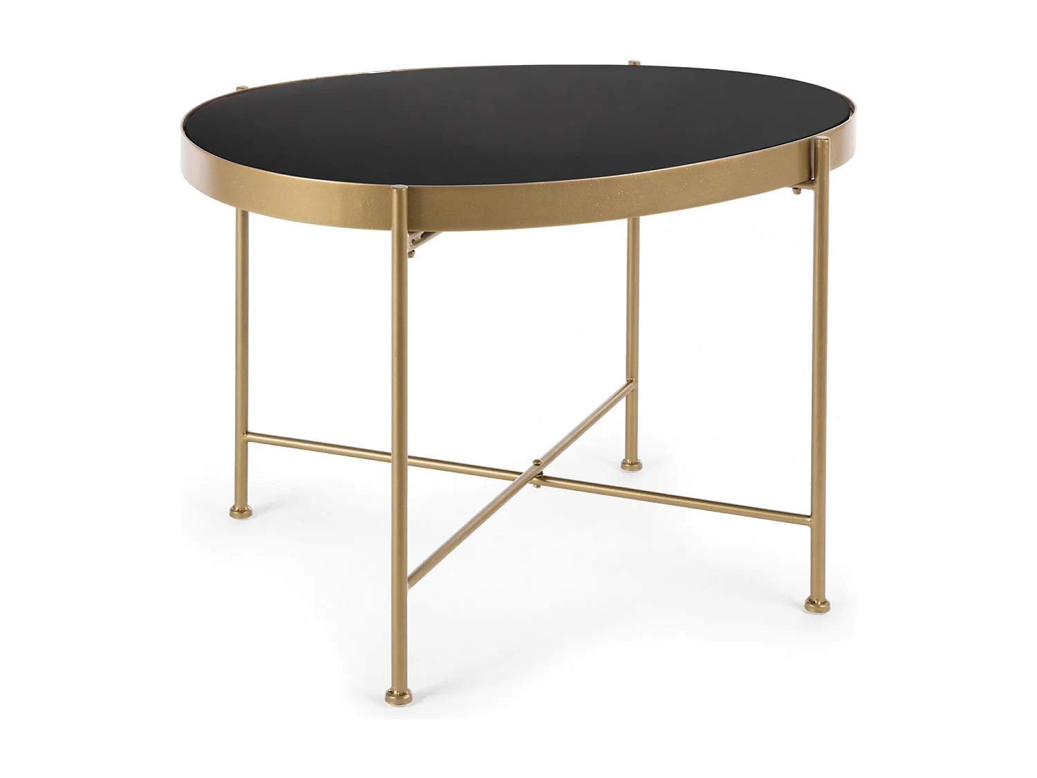 Table de salon en verre et métal - ORIENT