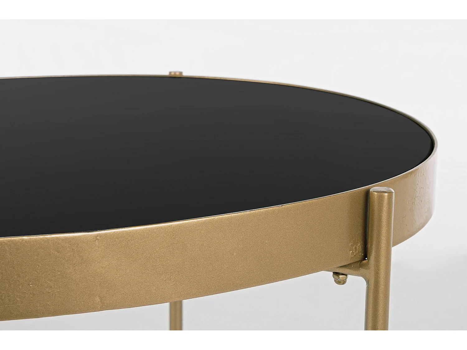 Table de salon en verre et métal - ORIENT