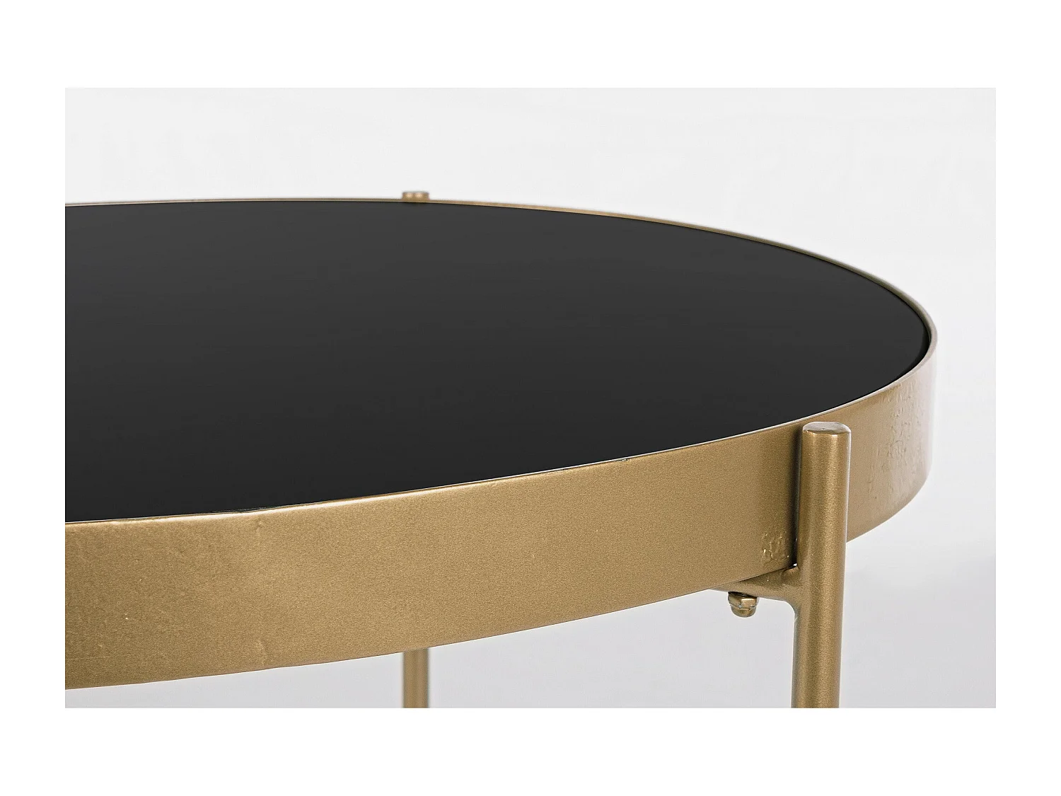 Table de salon en verre et métal - ORIENT