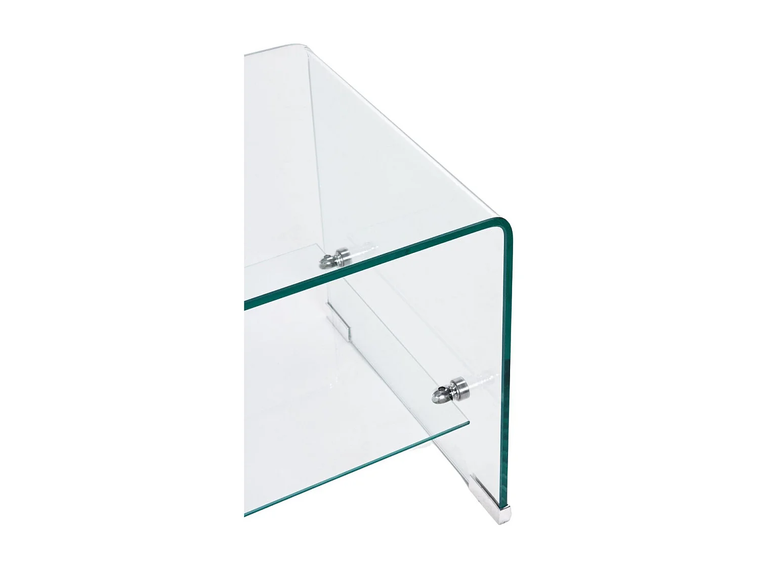 Table basse rectangulaire en verre double plateau L100 - IDORA