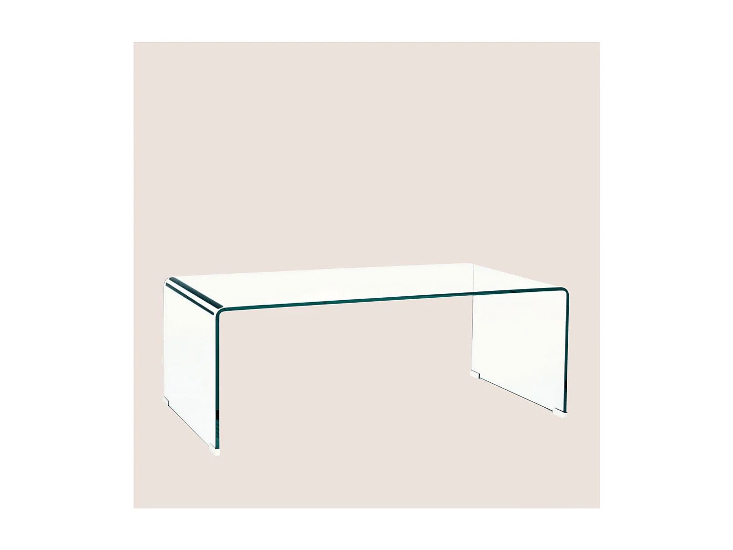 Table basse rectangulaire contemporaine en verre L120 - IDORA