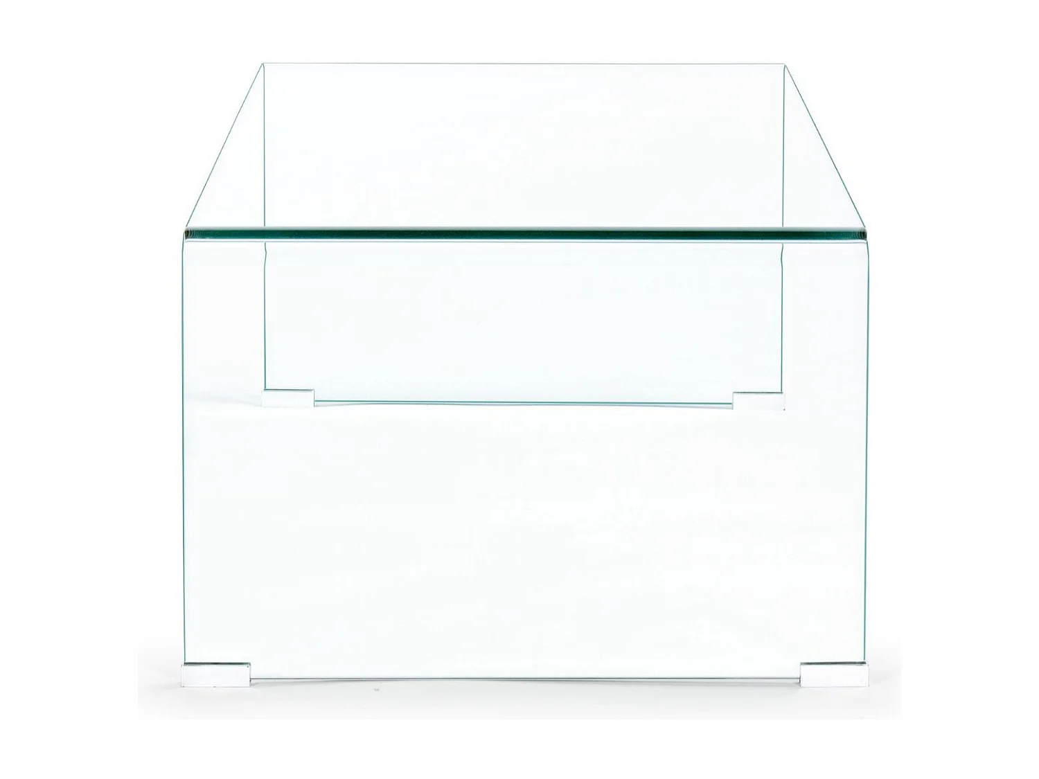 Table basse rectangulaire contemporaine en verre L120 - IDORA
