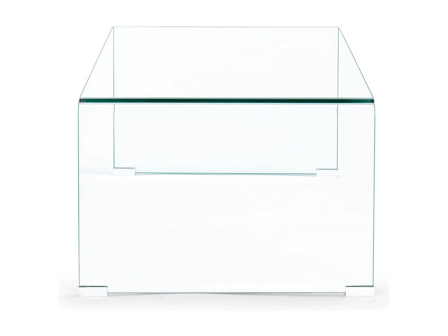 Table basse rectangulaire contemporaine en verre L120 - IDORA