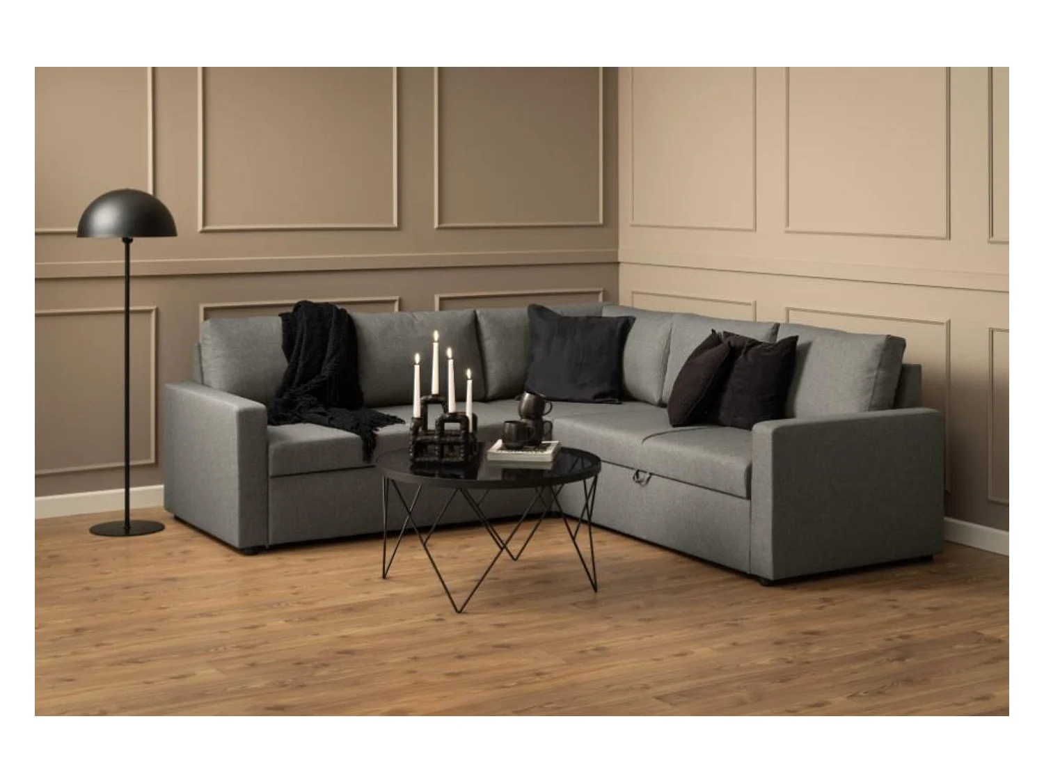 Palstow salontafel Ø80cm grijs.