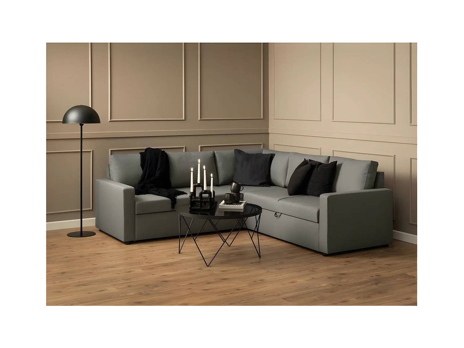 Palstow salontafel Ø80cm grijs.