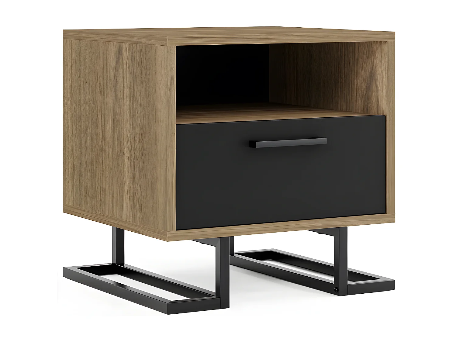 Nachtkastje Full Moon - Zwart - 50x45x50 cm - EPIKASA