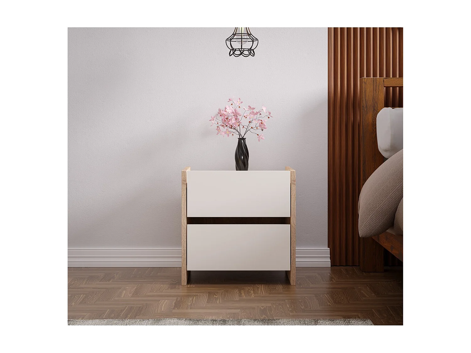 Stolik Nocny Cora, Sonoma, 49,2x45x50 cm, EPIKASA