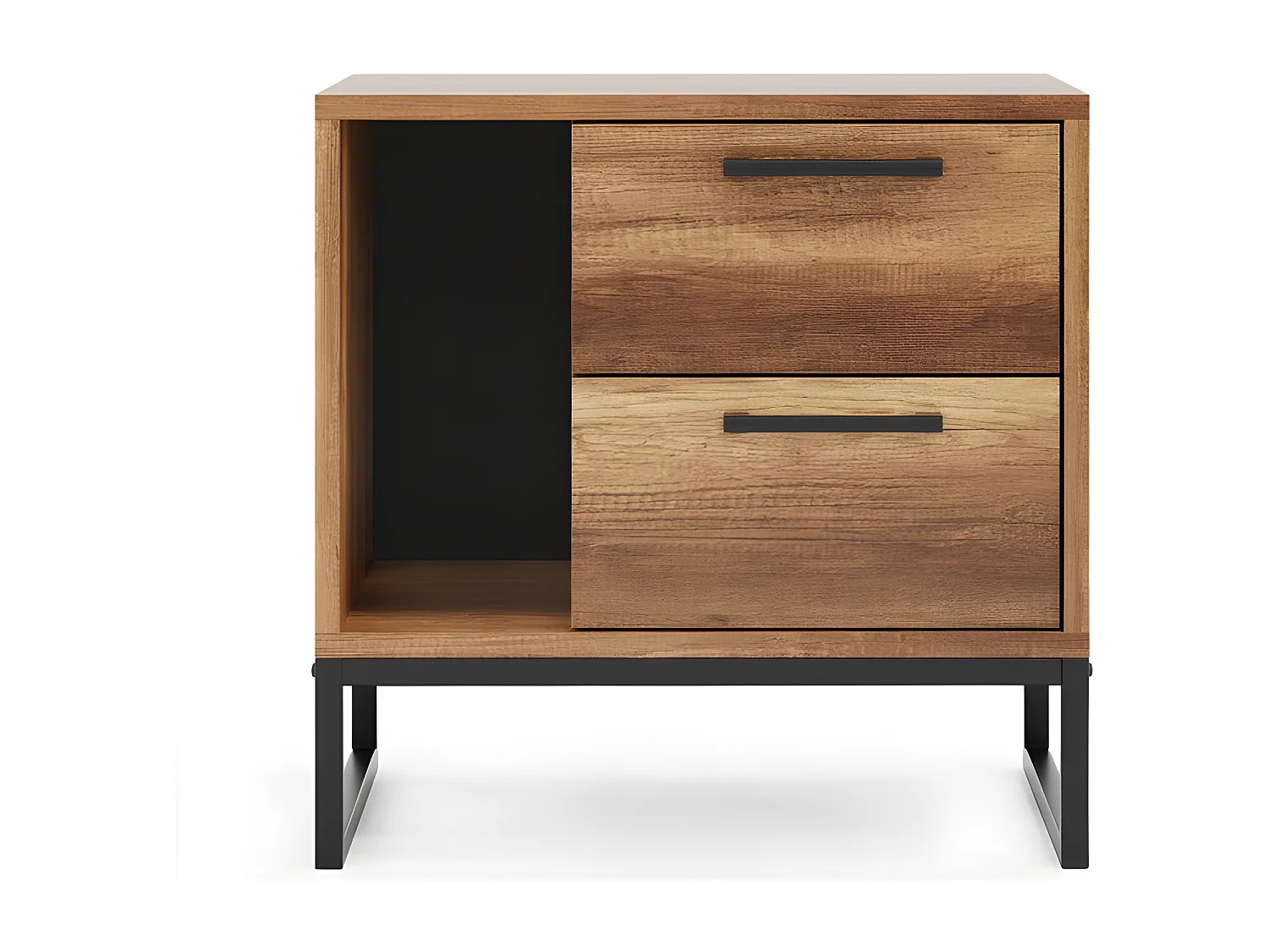 Nachtkastje Yukon - Walnoot - 55x40x55 cm - EPIKASA