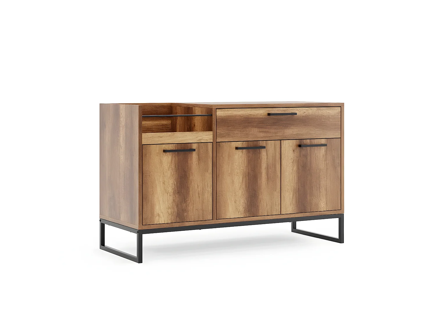 Multifunctionele Kast Yukon - Walnoot - 114,4x45x71 cm - EPIKASA