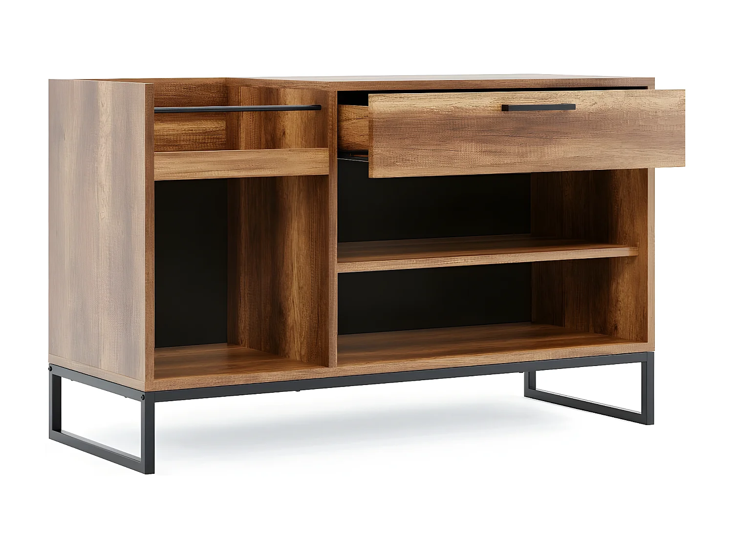 Multifunctionele Kast Yukon - Walnoot - 114,4x45x71 cm - EPIKASA