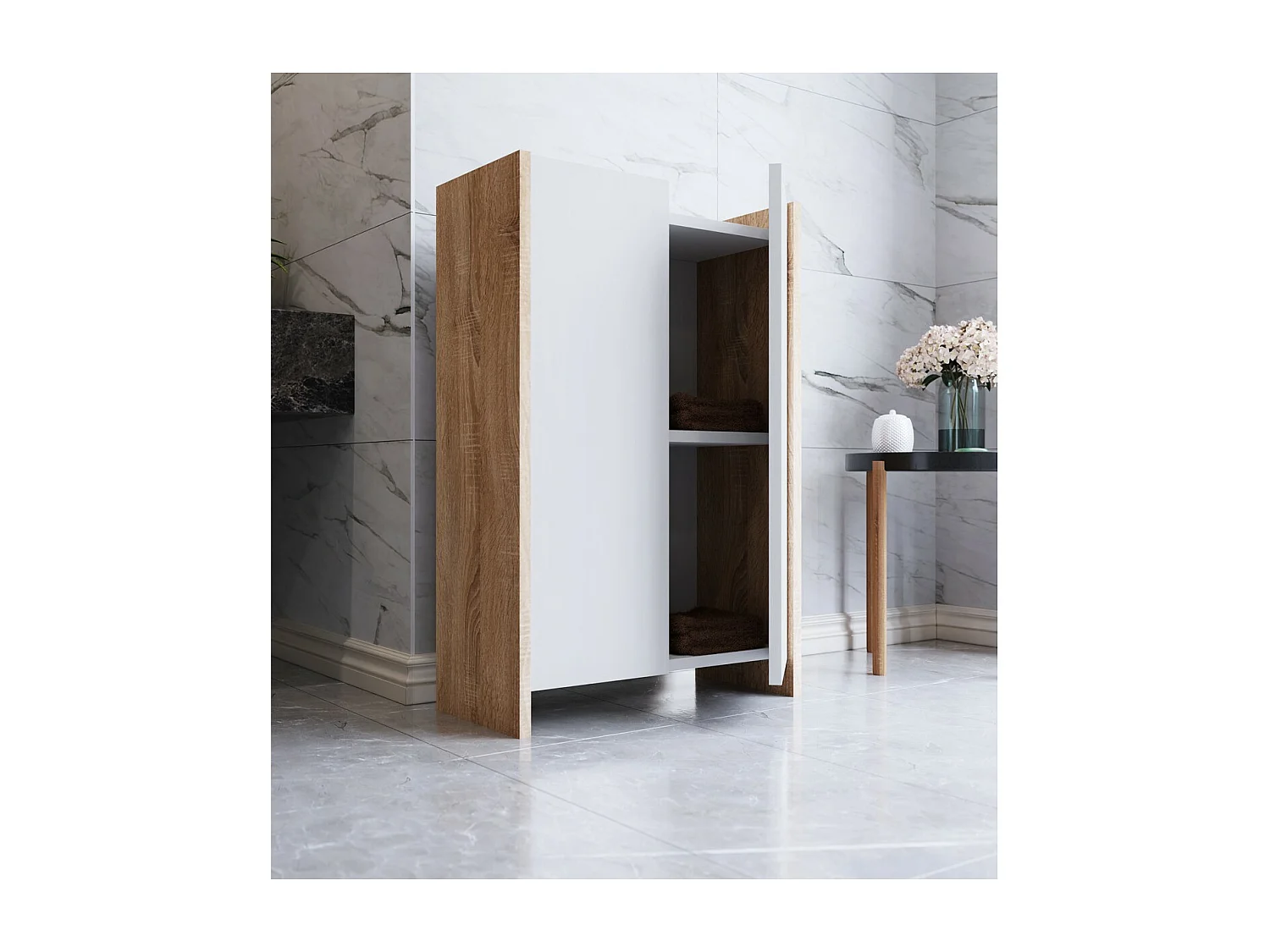 Armoire à Usages Multiples Cora, Sonoma, 60x28x90 cm, EPIKASA