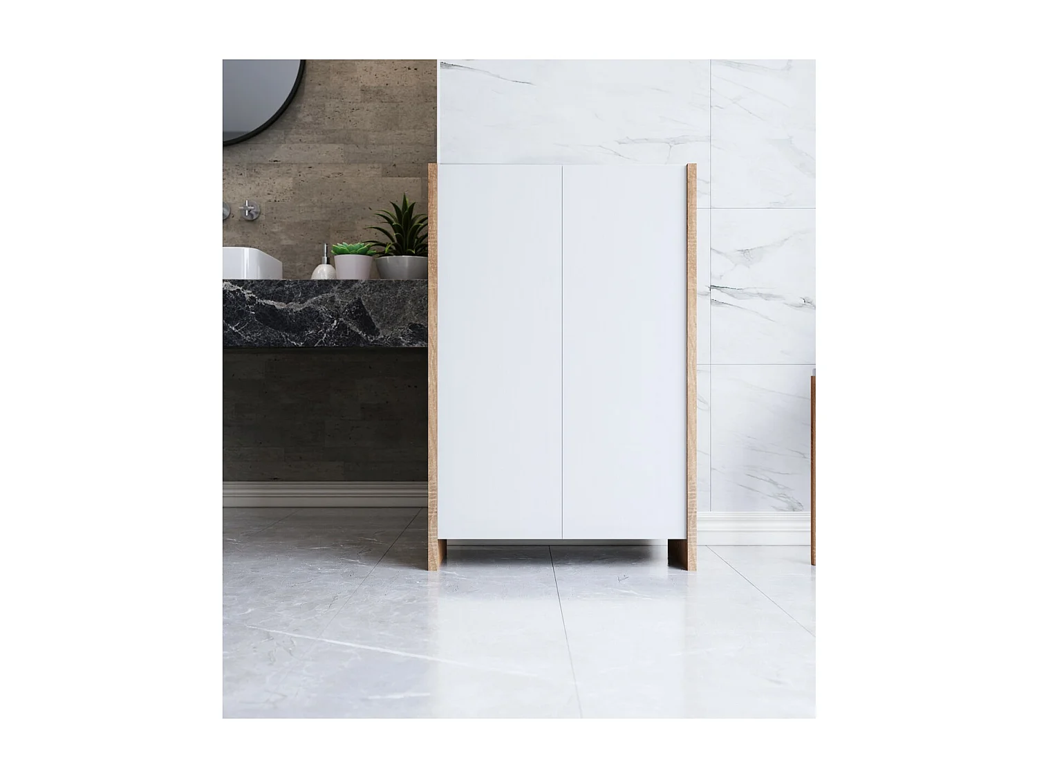 Armoire à Usages Multiples Cora, Sonoma, 60x28x90 cm, EPIKASA