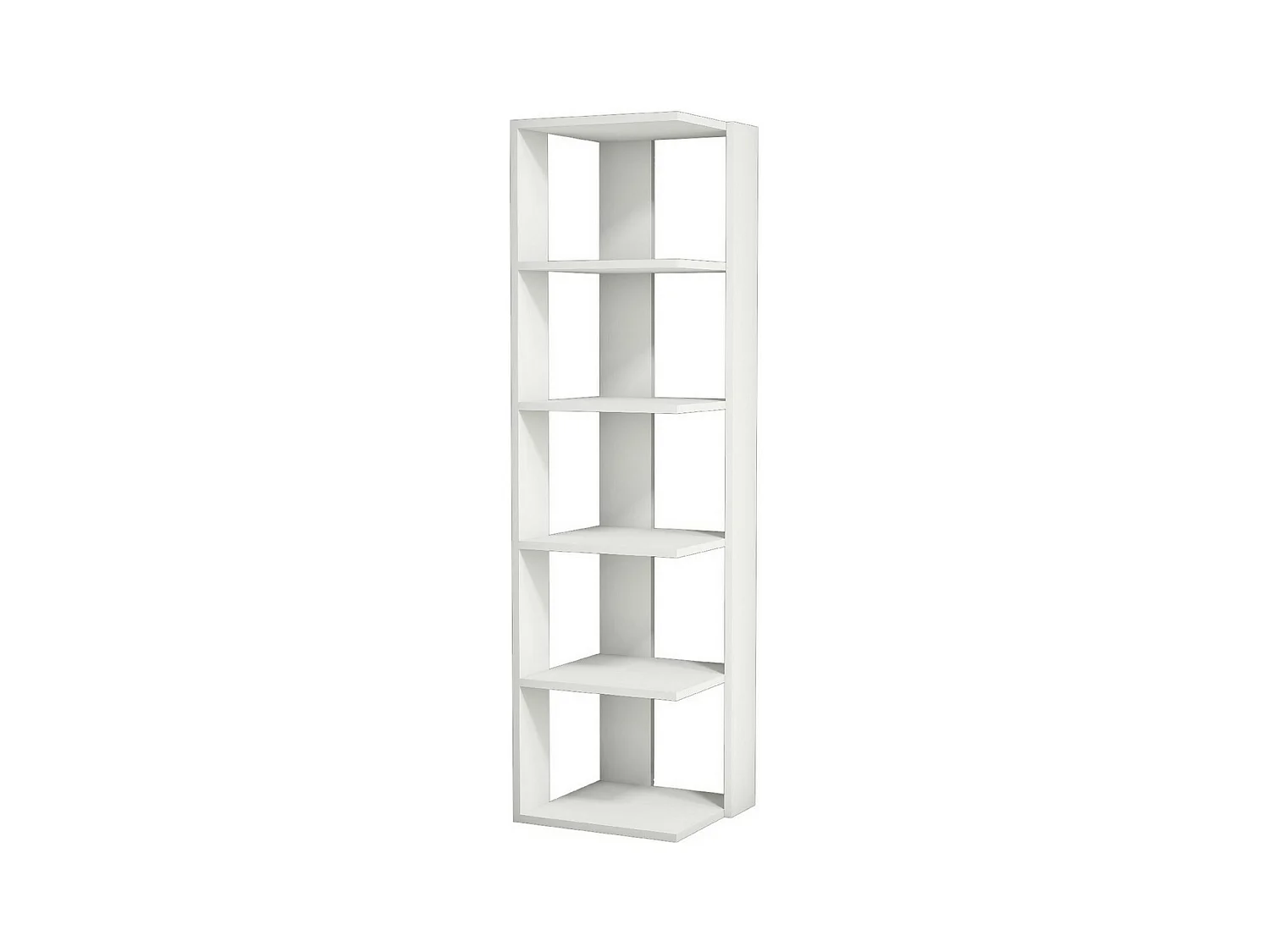 Bibliothèque Corner, Blanc, 41,8x41,8x160,8 cm, EPIKASA