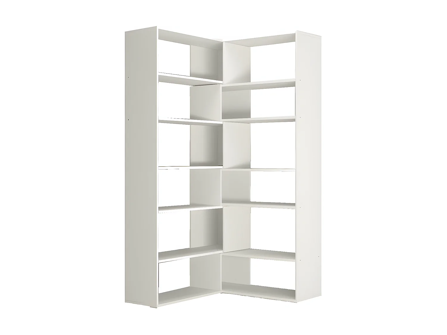 Boekenkast Tweeling - Wit - 158x30x179 cm - EPIKASA