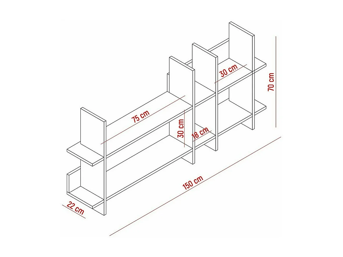 Plank Beads - Wit - 150x22x70 cm - EPIKASA