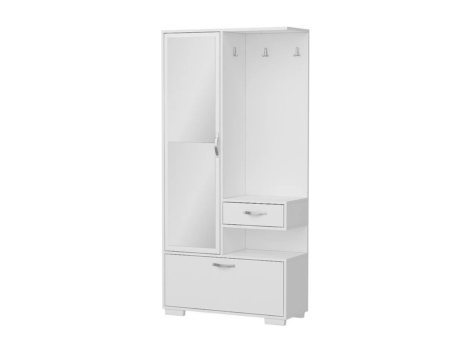 Ingang Kast Alda - Wit - 90x35x184 cm - EPIKASA