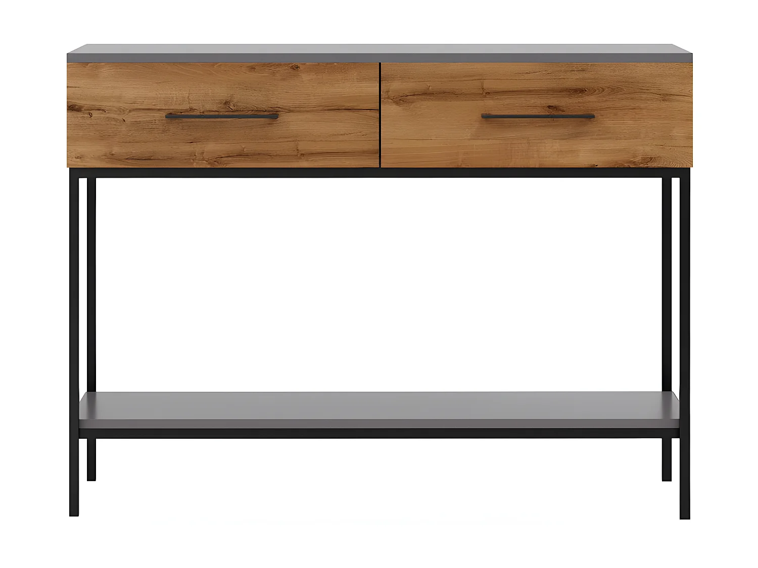 Table Console Volga, Anthracite, 120x35x90 cm, EPIKASA