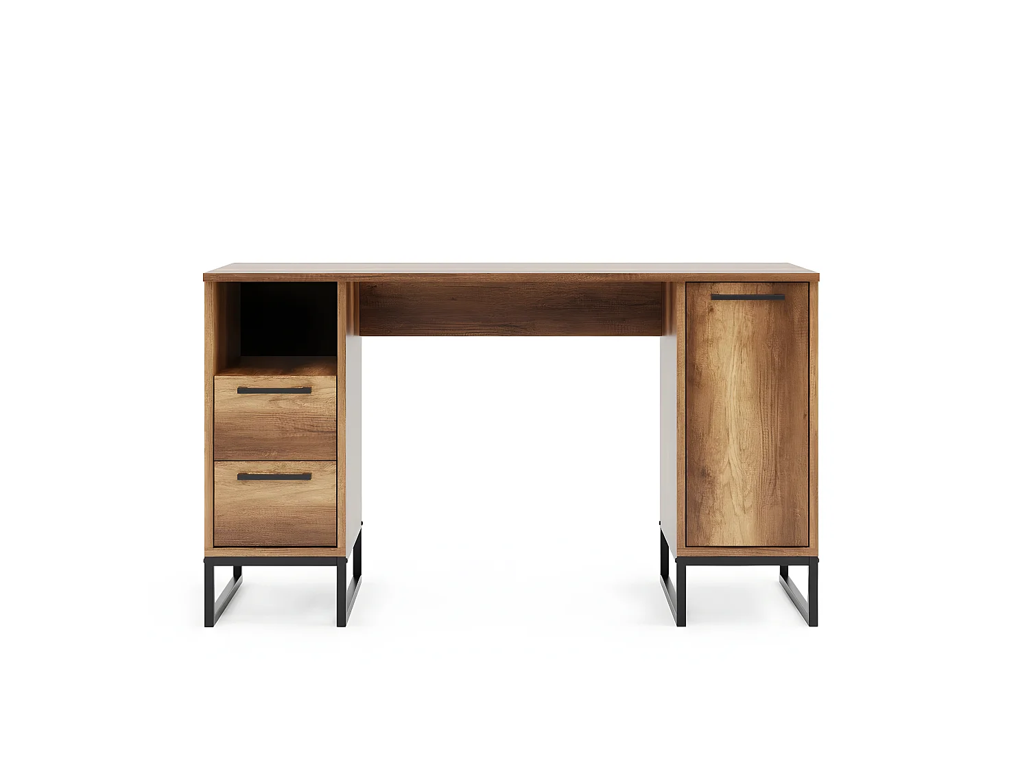 Bureau Moderne Yukon, Noyer, 130x50x75 cm, EPIKASA