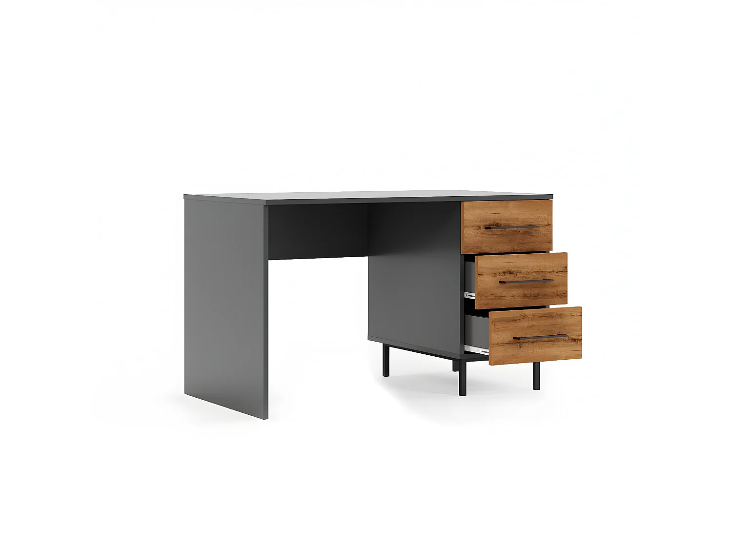 Bureau Moderne Volga, Anthracite, 120x60x75 cm, EPIKASA