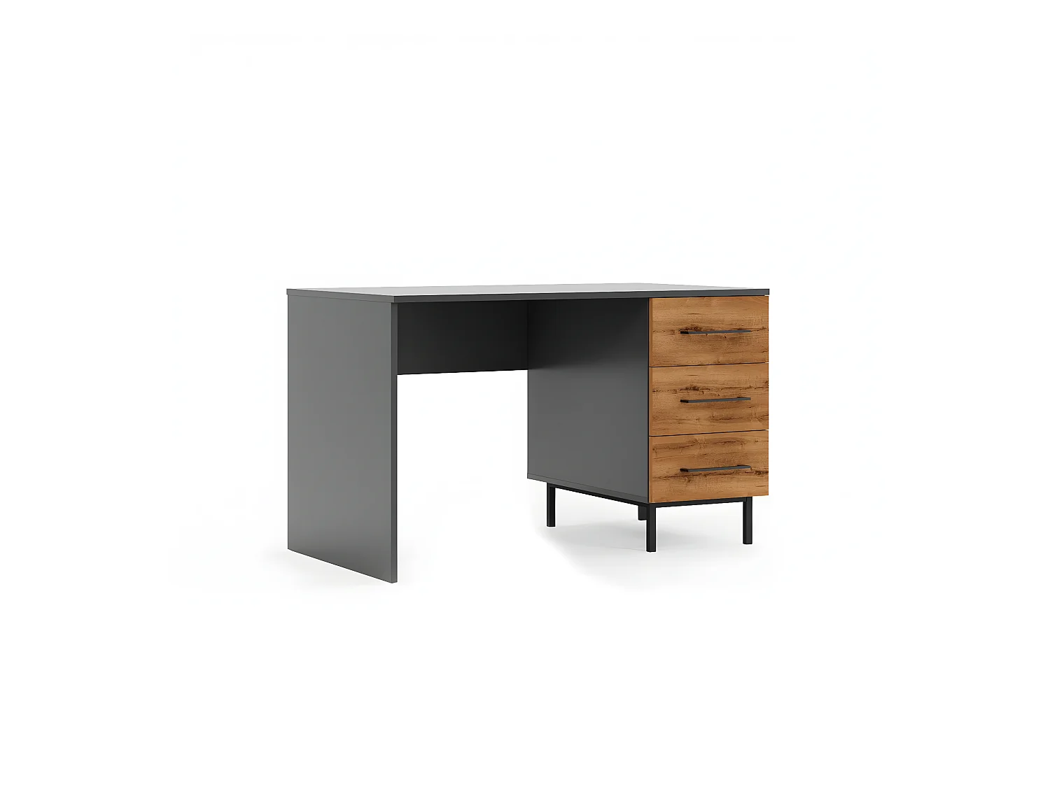 Bureau Moderne Volga, Anthracite, 120x60x75 cm, EPIKASA