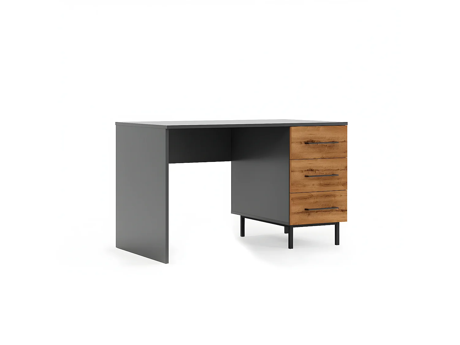 Bureau Volga - Antraciet - 120x60x75 cm - EPIKASA