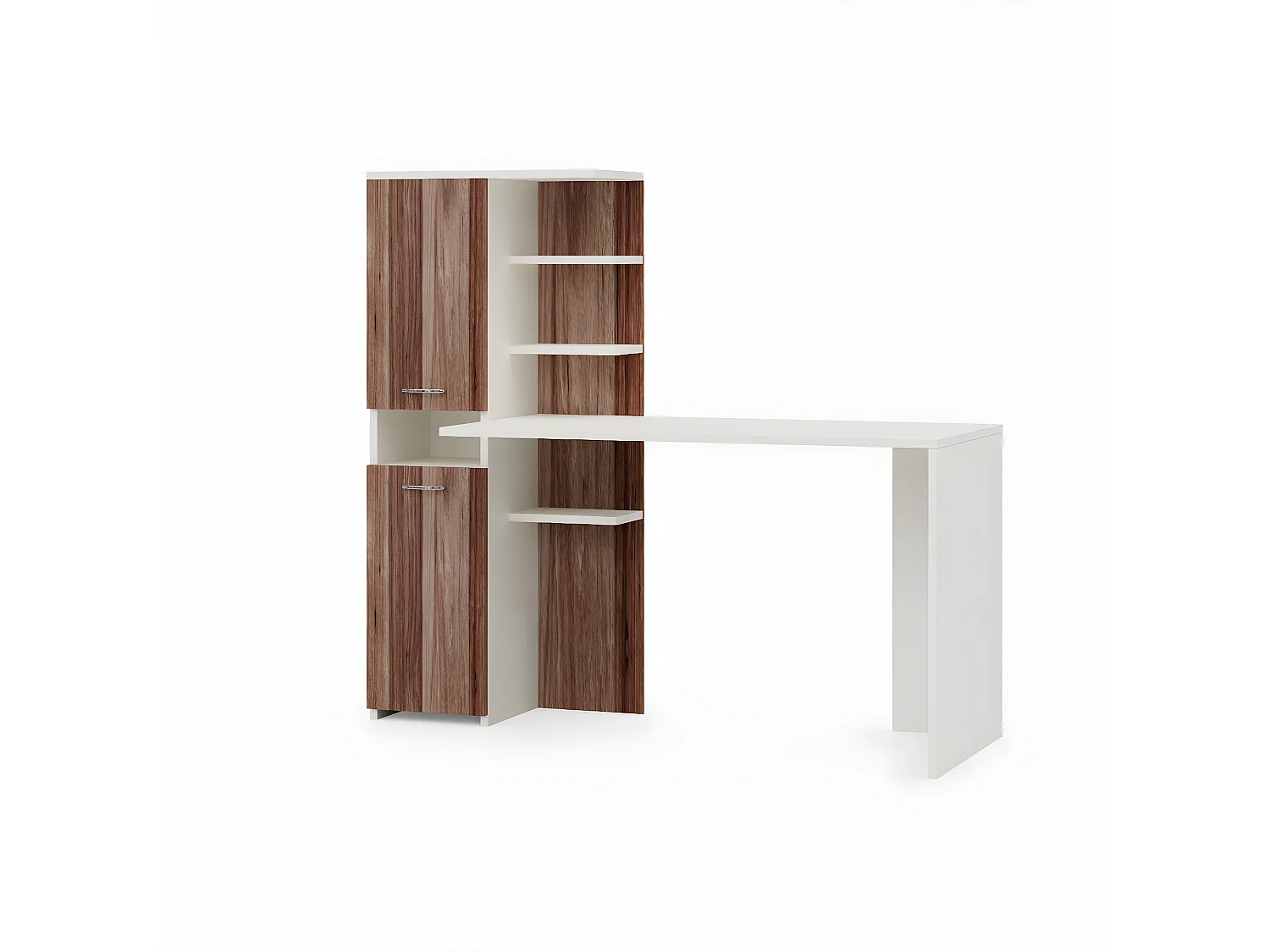 Bureau Lotusbloem - Walnoot - 150x60x135 cm - EPIKASA