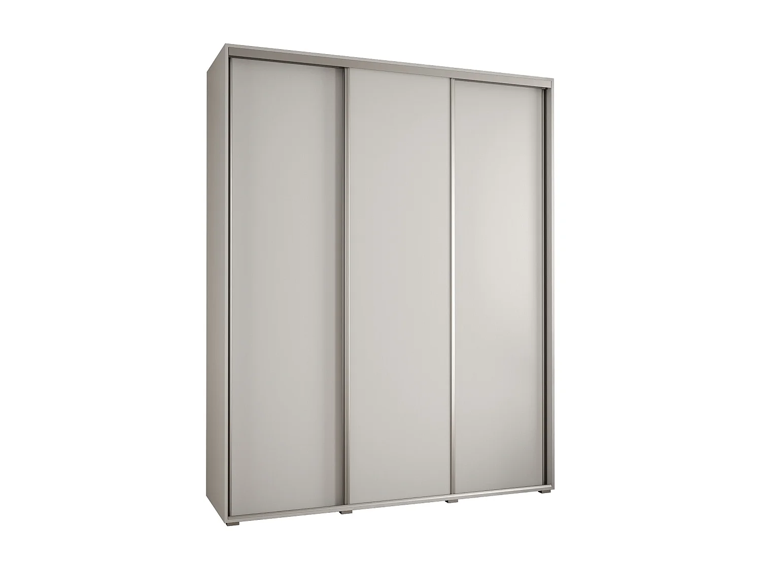 SCHWEBETÜRENSCHRANK DAVOS 1 235,2/200/45 3-türig (Weiß/Weiß/Silber)