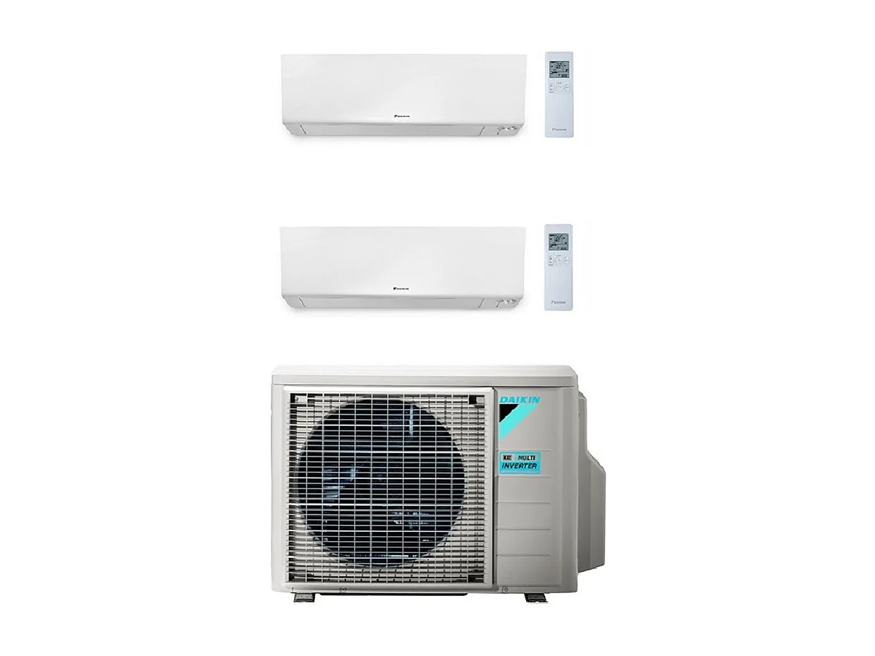 Climatisation Bi split DAIKIN BLUEVOLUTION 2MXM50 + 2 unités intérieures Perfera 2500w R32
