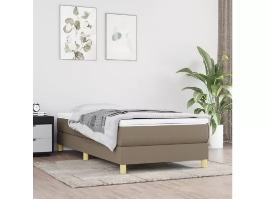 Kauf Unique Boxspringbett Taupe 80x200 cm Stoff