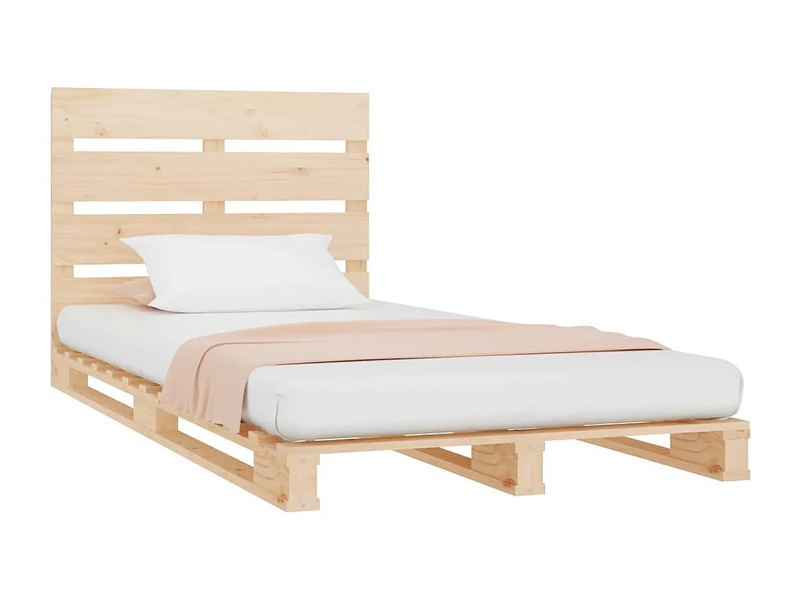 Cadre de lit sans matelas 90x200 cm bois de pin massif