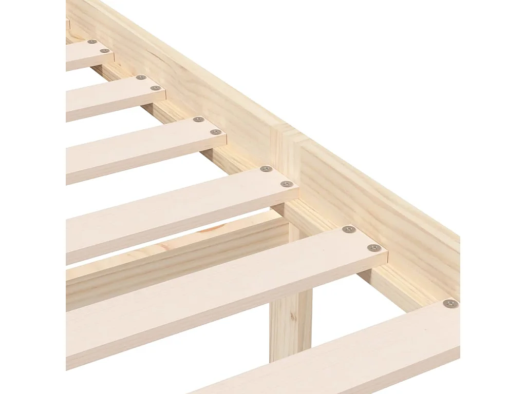 Cadre de lit sans matelas bois massif